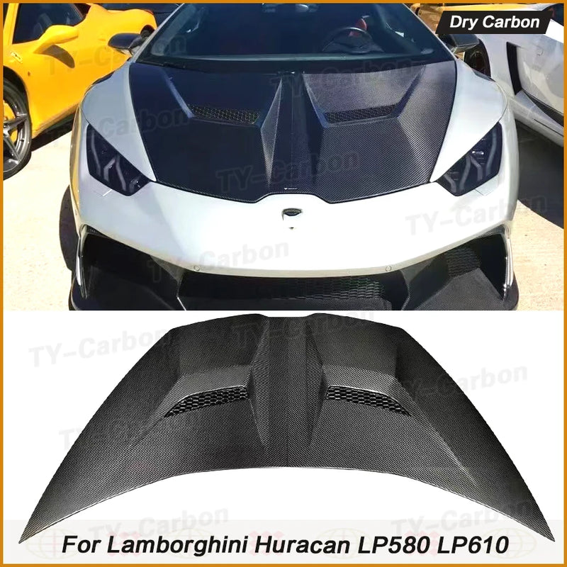 Aération Capot Carbone Lamborghini Huracan LP580 LP610 2014-2018 - installé sur véhicule - Becquet Voiture
