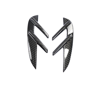 Aérations Ailes Fibre Carbone BMW G80 G82 - vue de face - Becquet Voiture