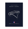 Affiche Circuit Magny-Cours F1 Noir