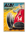Affiche F1 vintage Grand Prix Albi 1952 poster toile