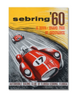 Affiche F1 vintage Grand Prix Sebring 1960 poster mural