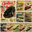 Affiche JDM Vintage poster voiture rétro drift
