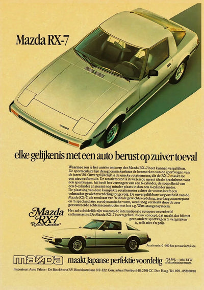 Affiche JDM Vintage poster voiture rétro drift - vue rapprochée 2 - Becquet Voiture