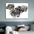 Affiche Lancia 037 Groupe B vue en coupe Poster rallye