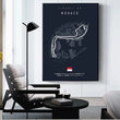 Affiche Murale Circuit Automobile F1 Monaco Grand Hôtel