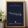 Affiche Murale Circuit Paul Ricard Fond Noir 21x30cm