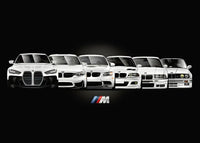 Leinwandposter BMW M3 Generationen Motorsport - Nahansicht - Becquet Voiture