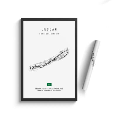 Affiche toile circuits F1 Le Mans Nürburgring Spa Monaco - packshot studio 2 - Becquet Voiture