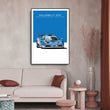 Affiche toile McLaren F1 GTR Le Mans Classic vintage