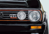 VW Golf 2 GTI Youngtimer Canvas Poster - fitted on vehicle - Becquet Voiture