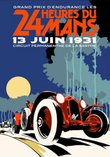 Affiche vintage 24 Heures du Mans 1931 poster toile