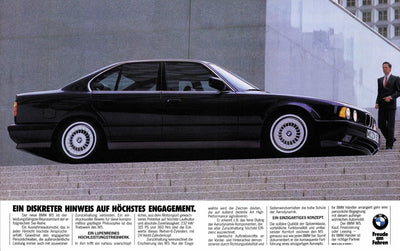 Affiche vintage BMW publicitaire poster toile classique - installé sur véhicule - Becquet Voiture
