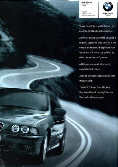 Affiche vintage BMW publicitaire poster toile classique - packshot studio - Becquet Voiture
