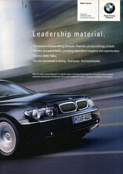 Affiche vintage BMW publicitaire poster toile classique - vue de trois-quarts - Becquet Voiture