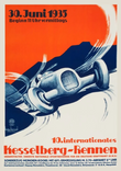 Affiche vintage Rennen 1935 voiture course poster toile