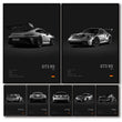 Affiche Voiture en Toile Porsche 911 GT3 RS Turbo GT2 RS