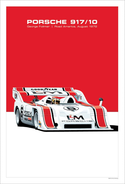 Affiche Voiture Porsche 917 908 935 956 Poster Toile 24h Du Mans - installé sur véhicule - Becquet Voiture