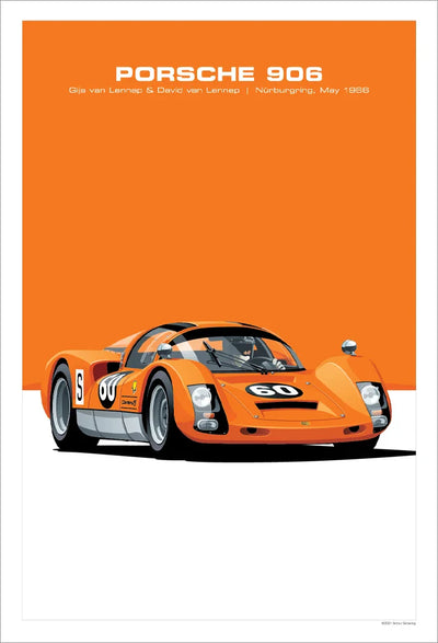 Affiche Voiture Porsche 917 908 935 956 Poster Toile 24h Du Mans - vue de trois-quarts - Becquet Voiture