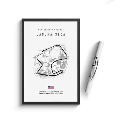 Affiches Murales Circuits Course Automobile Fond Blanc - packshot studio 3 - Becquet Voiture