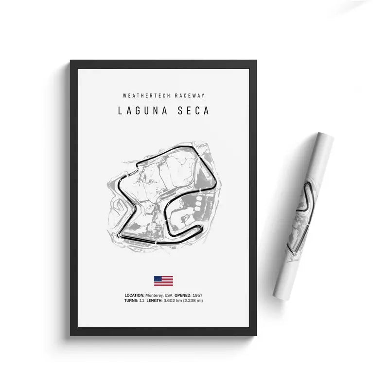 Affiches Murales Circuits Course Automobile Fond Blanc - packshot studio 3 - Becquet Voiture