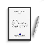 Affiches Murales Circuits Course Automobile Fond Blanc - vue de trois-quarts 3 - Becquet Voiture