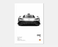 Affiches Voitures Murales Mercedes AMG 30x40cm 40x60cm 50x70cm - détail du montage - Becquet Voiture