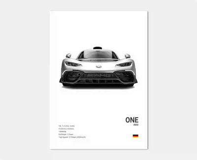 Affiches Voitures Murales Mercedes AMG 30x40cm 40x60cm 50x70cm - détail du montage - Becquet Voiture
