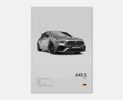 Affiches Voitures Murales Mercedes AMG 30x40cm 40x60cm 50x70cm - en situation 2 - Becquet Voiture