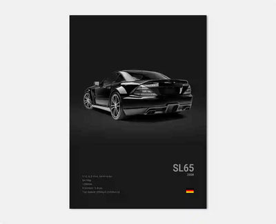 Affiches Voitures Murales Mercedes AMG 30x40cm 40x60cm 50x70cm - en situation 3 - Becquet Voiture