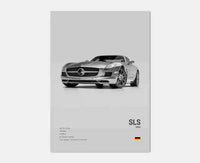Affiches Voitures Murales Mercedes AMG 30x40cm 40x60cm 50x70cm - installé sur véhicule 4 - Becquet Voiture