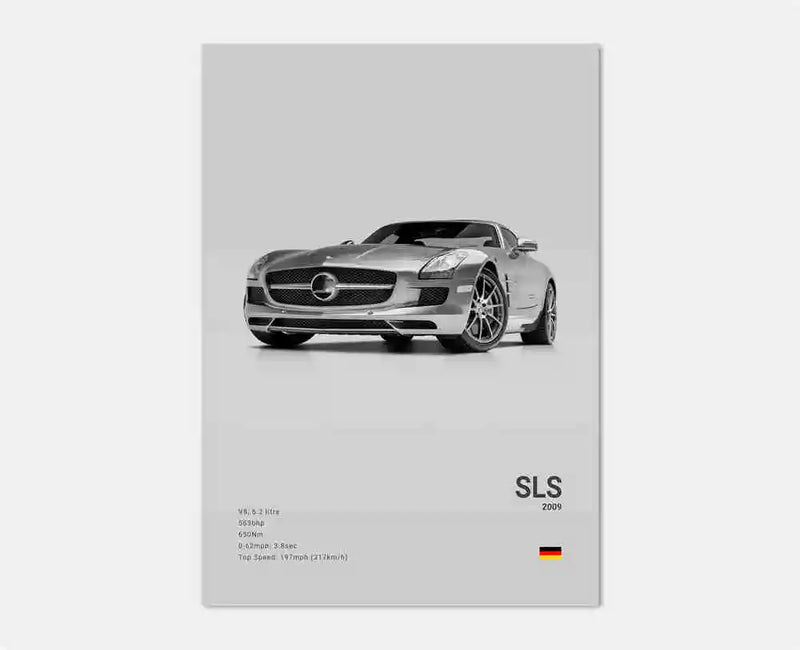 Affiches Voitures Murales Mercedes AMG 30x40cm 40x60cm 50x70cm - installé sur véhicule 4 - Becquet Voiture