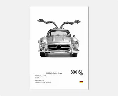 Affiches Voitures Murales Mercedes AMG 30x40cm 40x60cm 50x70cm - packshot studio 2 - Becquet Voiture