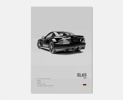 Affiches Voitures Murales Mercedes AMG 30x40cm 40x60cm 50x70cm - vue de dessus 3 - Becquet Voiture