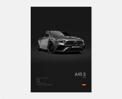 Affiches Voitures Murales Mercedes AMG 30x40cm 40x60cm 50x70cm - vue de face 3 - Becquet Voiture