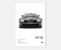Affiches Voitures Murales Mercedes AMG 30x40cm 40x60cm 50x70cm - vue de face 4 - Becquet Voiture