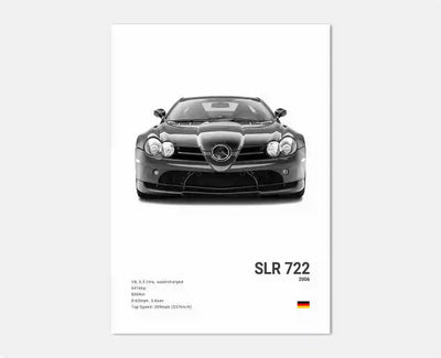 Affiches Voitures Murales Mercedes AMG 30x40cm 40x60cm 50x70cm - vue de face 4 - Becquet Voiture