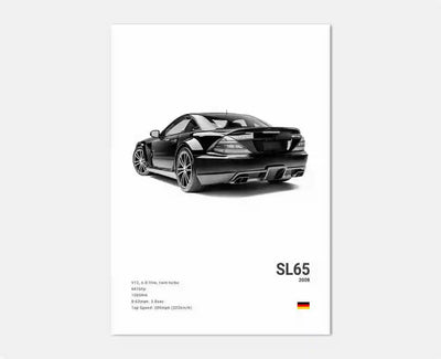 Affiches Voitures Murales Mercedes AMG 30x40cm 40x60cm 50x70cm - vue rapprochée 3 - Becquet Voiture