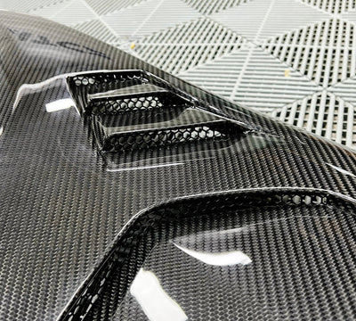 Aile Avant Carbone BMW G80 G82 M3 M4 - vue arrière - Becquet Voiture