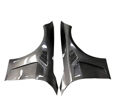 Aile Avant Carbone BMW G80 G82 M3 M4 - vue de face - Becquet Voiture