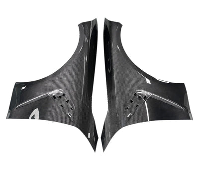 Aile Avant Fibre Carbone BMW G80 G81 M3 - vue de face - Becquet Voiture