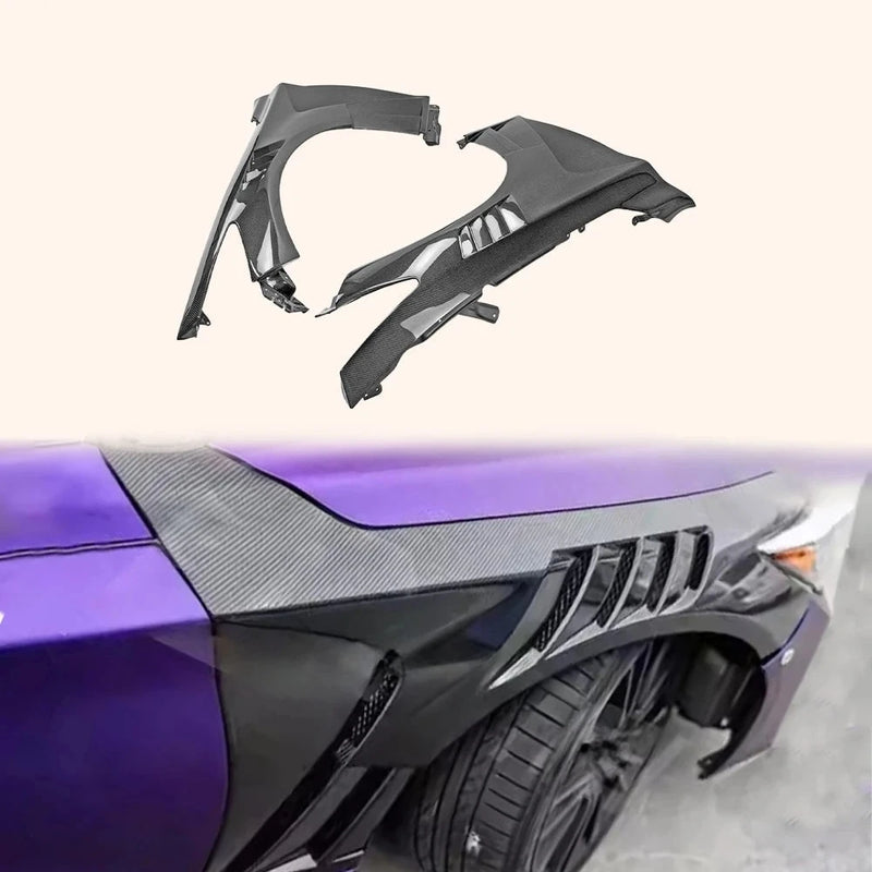 Carbon Fiber Vented Front Fender Infiniti Q50 V37 EPA Type - side view - Becquet Voiture