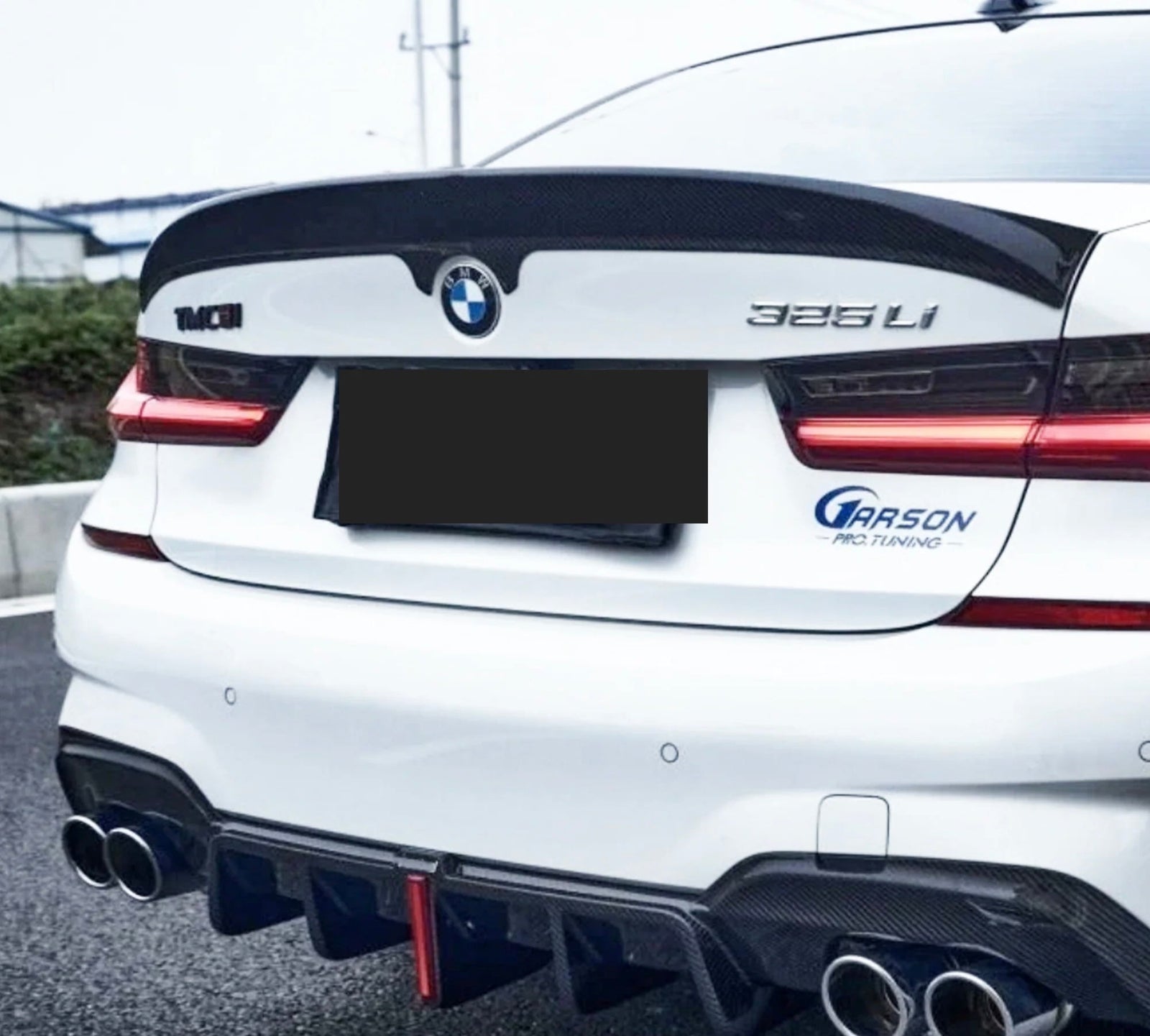 Aileron Arrière Carbone BMW G20 G80 V1 - vue de face - Becquet Voiture