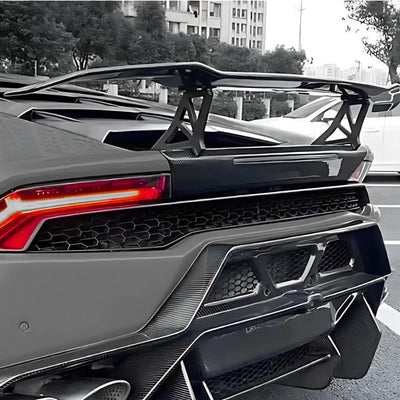 Aileron Arriere Carbone Lamborghini Huracan LP580 LP610 - vue de profil - Becquet Voiture