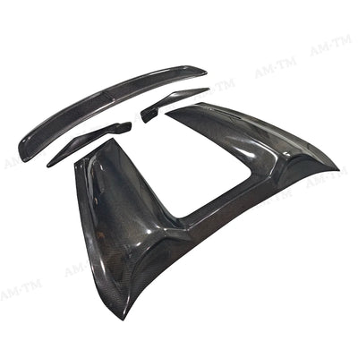 Aileron Arrière Carbone Porsche 718 987 981 - installé sur véhicule - Becquet Voiture