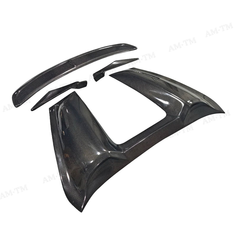 Aileron Arrière Carbone Porsche 718 987 981 - installé sur véhicule - Becquet Voiture