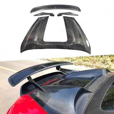 Aileron Arrière Carbone Porsche 718 987 981 - vue de face - Becquet Voiture