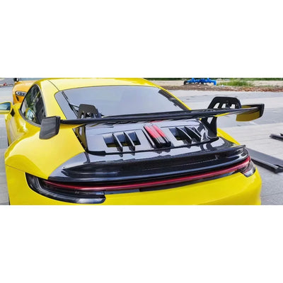 Aileron Arrière Carbone Porsche 911 992 Carrera GT3 2019-2023 - installé sur véhicule - Becquet Voiture