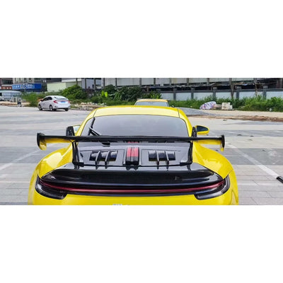 Aileron Arrière Carbone Porsche 911 992 Carrera GT3 2019-2023 - vue arrière - Becquet Voiture