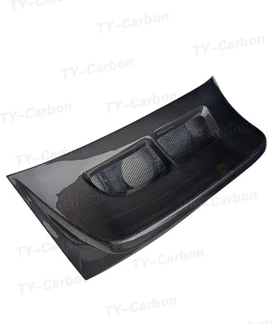 Aileron Arrière Carbone Porsche 911 997 2005-2011 - détail du montage - Becquet Voiture