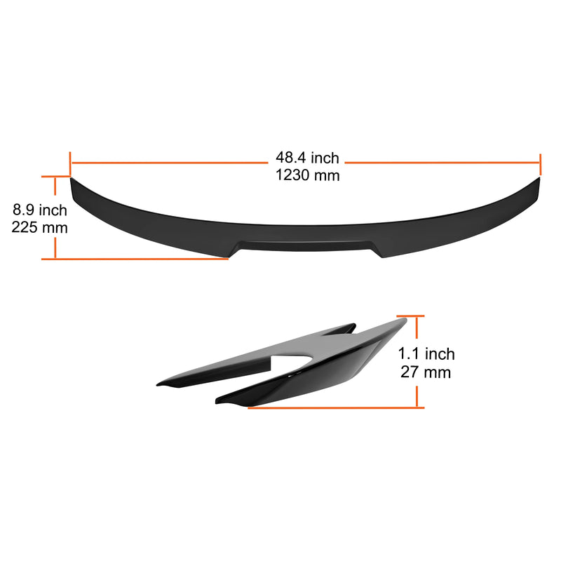 Aileron Arrière GT Wing Toyota Camry 2018-2023 - vue rapprochée - Becquet Voiture